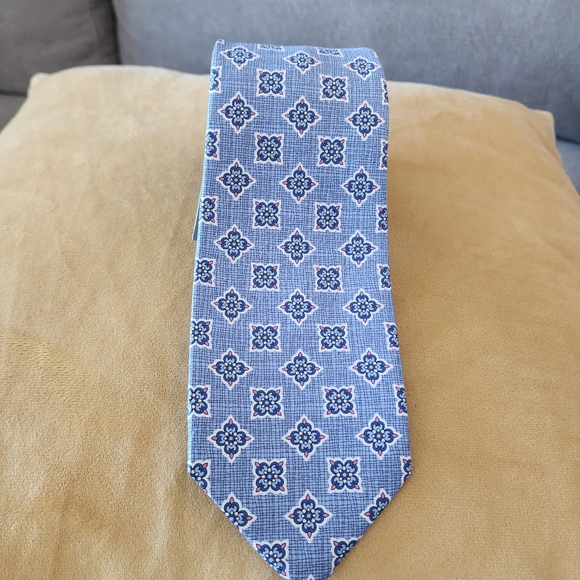 Nwt $120 Daniel Cremieux Signature Collection Limited Edit Silk Tie blue - Picture 4 of 4